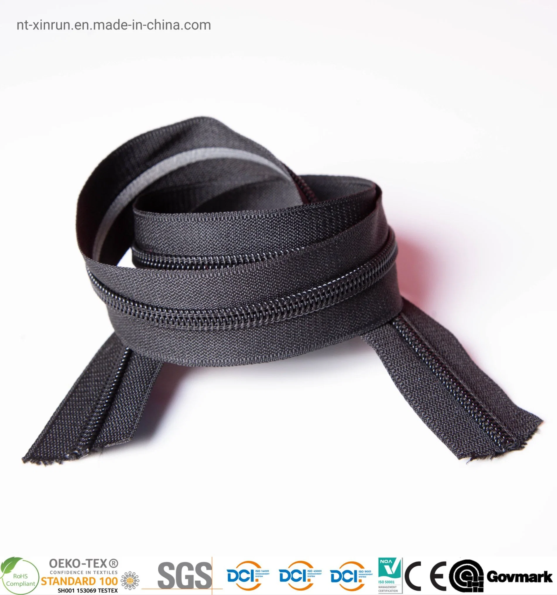 Non-Lock Nylon Zipper for Bags