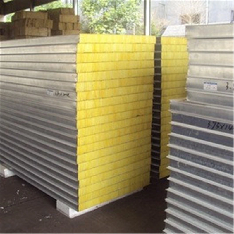 Low Price Rockwool Sandwich Panel Fireproof Insulation Sandwich Panel Building Material Construction Material