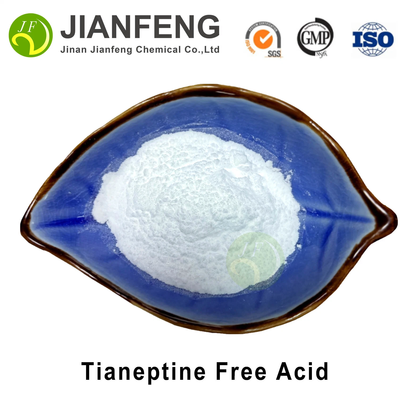 La Máxima Calidad Tianeptine mayorista de la fábrica de ácido libre de ácido libre de polvo