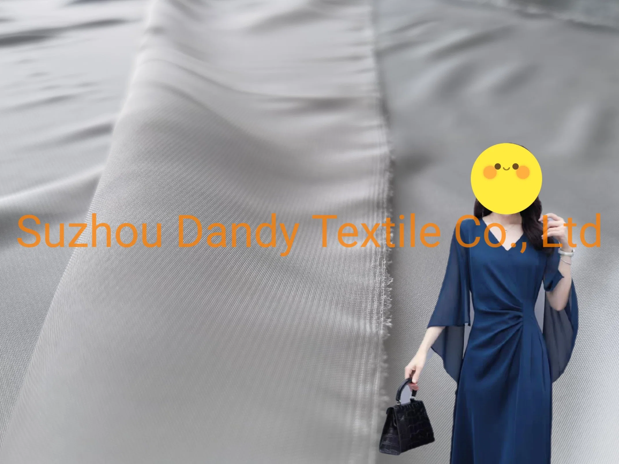 High Performance Pajamas Woven Polyester Textile 50d Satin Chiffon Twisting Garment Fabric