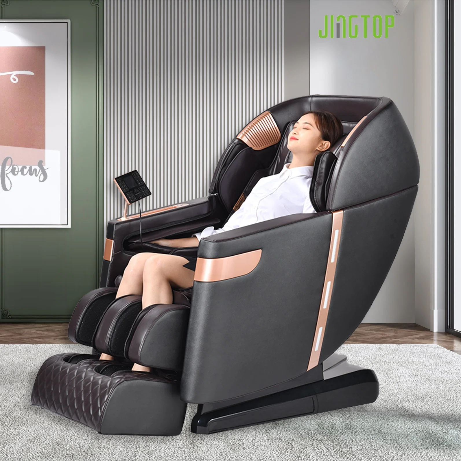 Full Body Electric Zero Gravity 3D Ai Music Luxury Shiatsu Massage Chair