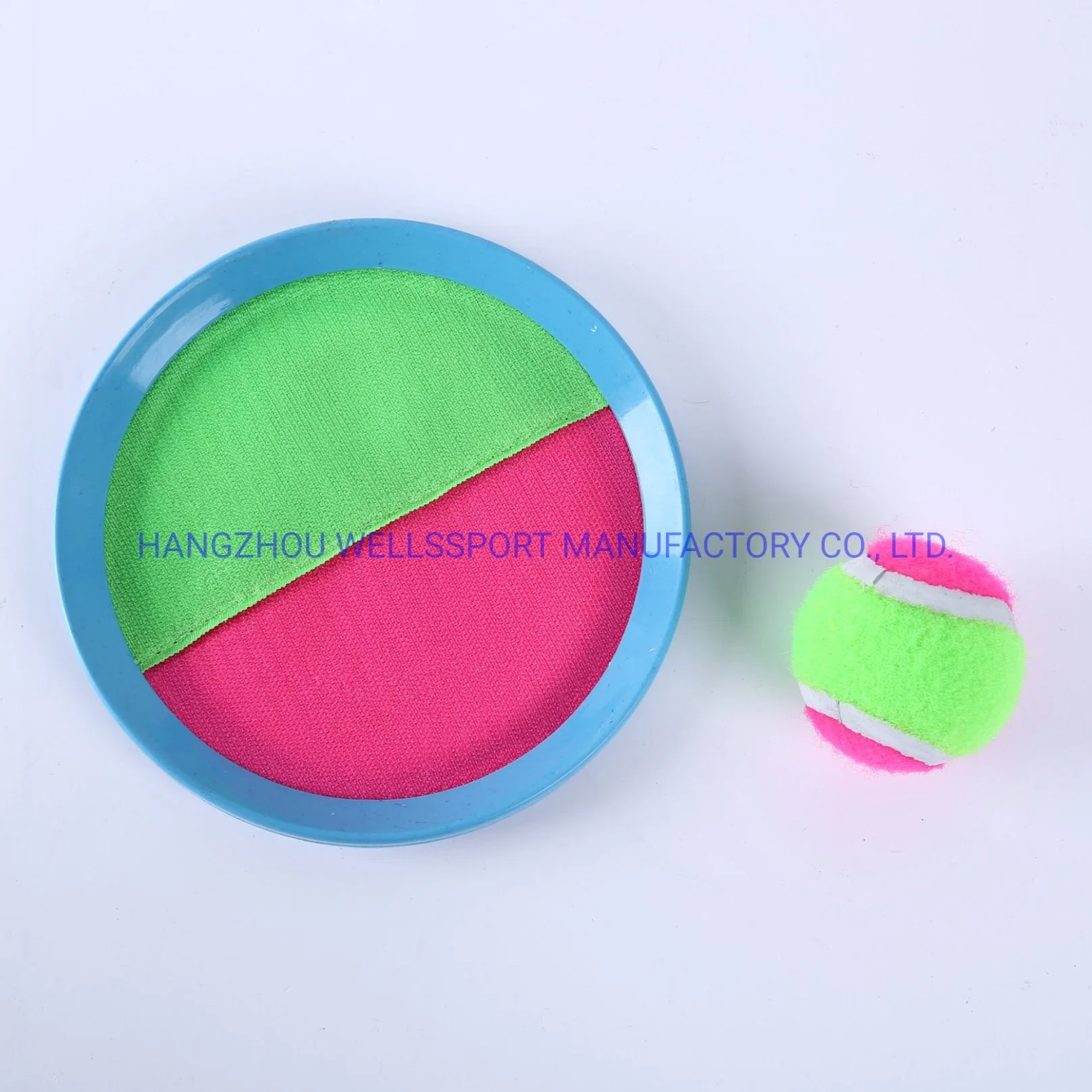 Kids Outdoor Games Flying Disc Toss and Catch Stringy Bounce Paddle Ball Set for Yard Games