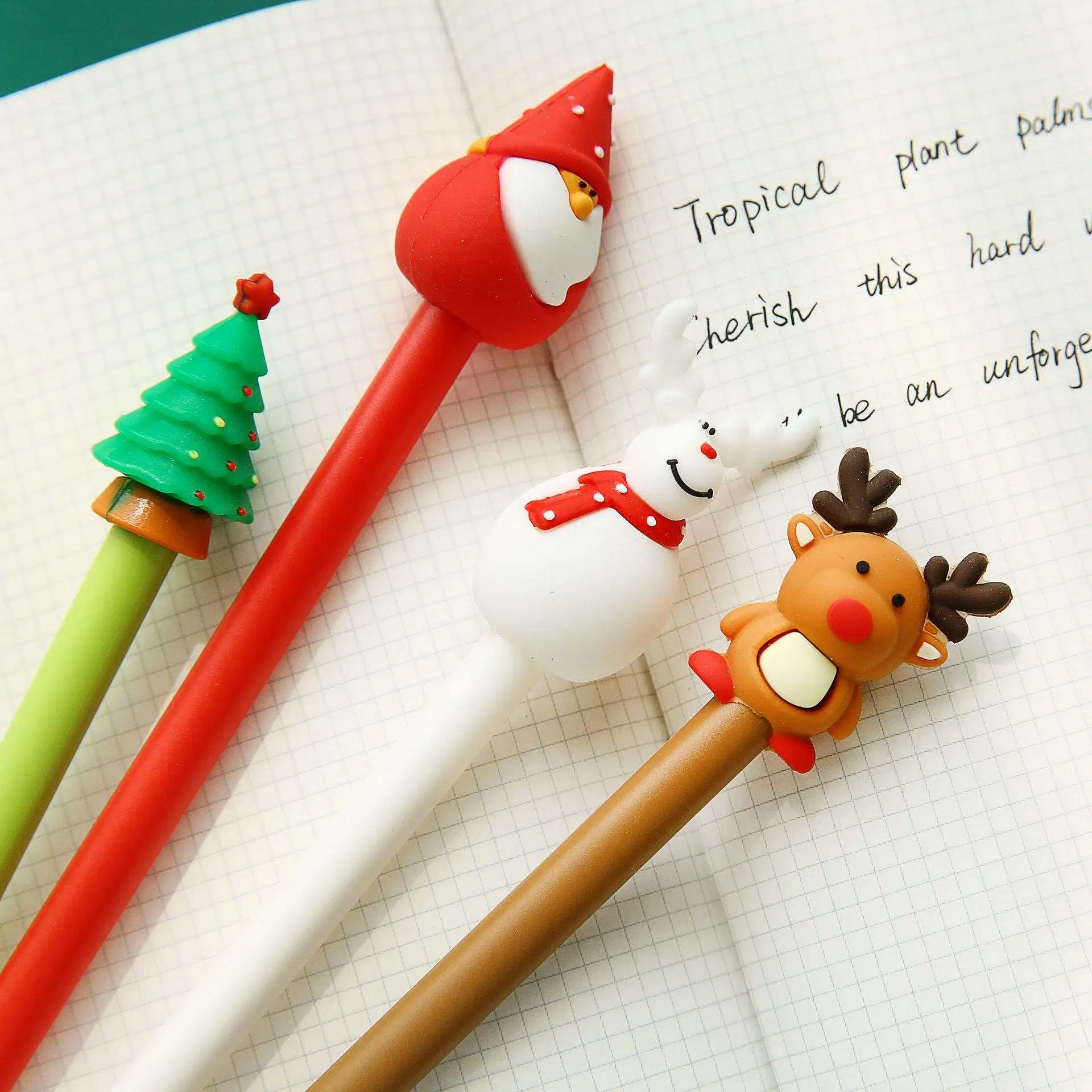Creative Kawaii School Student Christmas Style Pen Stationery