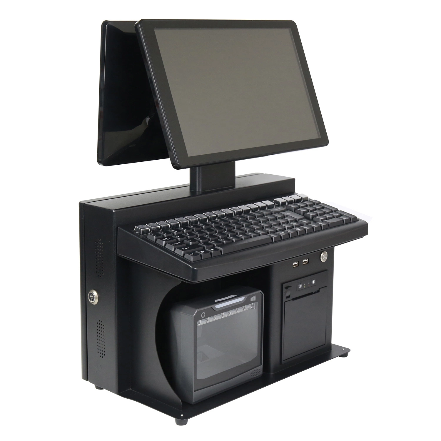 Intel Prozessor 15,4 Zoll Dual-Screen All-in-One-Supermarket-Kanal POS-Terminal