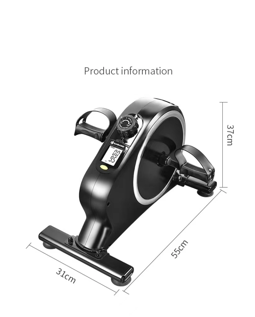 Vélo elliptique sous le bureau pour le bureau à domicile, 2 en 1 assis, mini elliptique avec résistance magnétique silencieuse