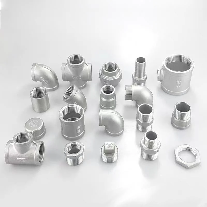 Lost Wax Casting Investment Casting Machining Pipe Fitting Threaded Tube End Caps Connector Joint Bathroom Accessories Stainless Steel 304 Caps