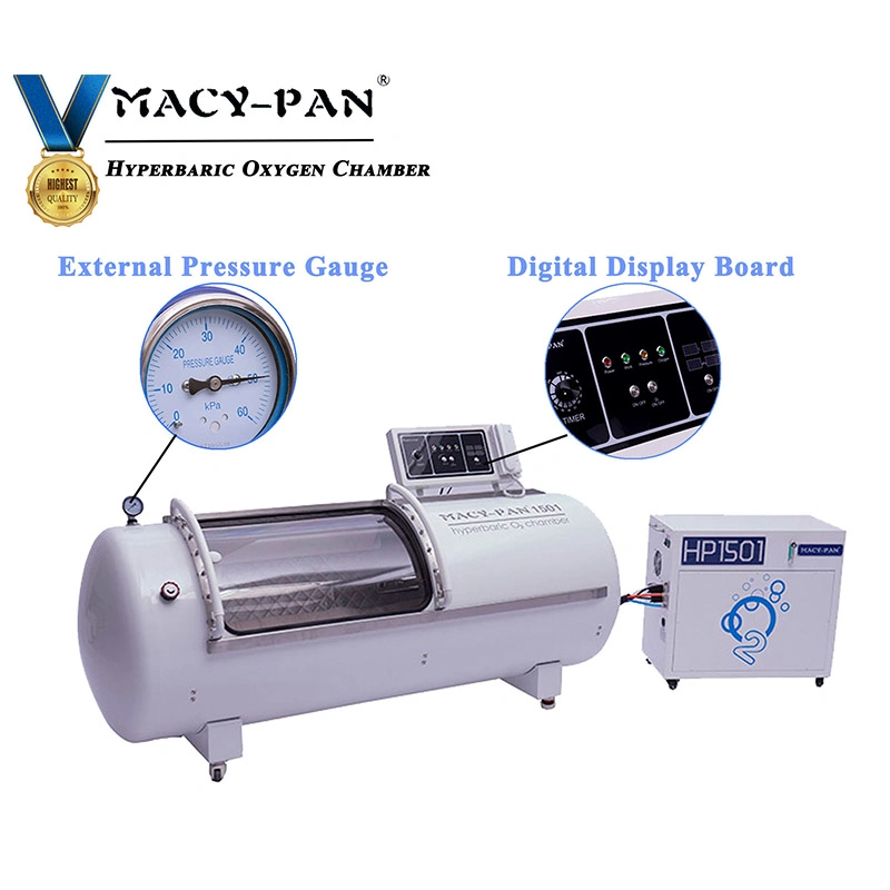 Lying Type Tank HP1501 1.5ATA Oxygen Therapy Hard Hyperbaric Chamber for Healthcare