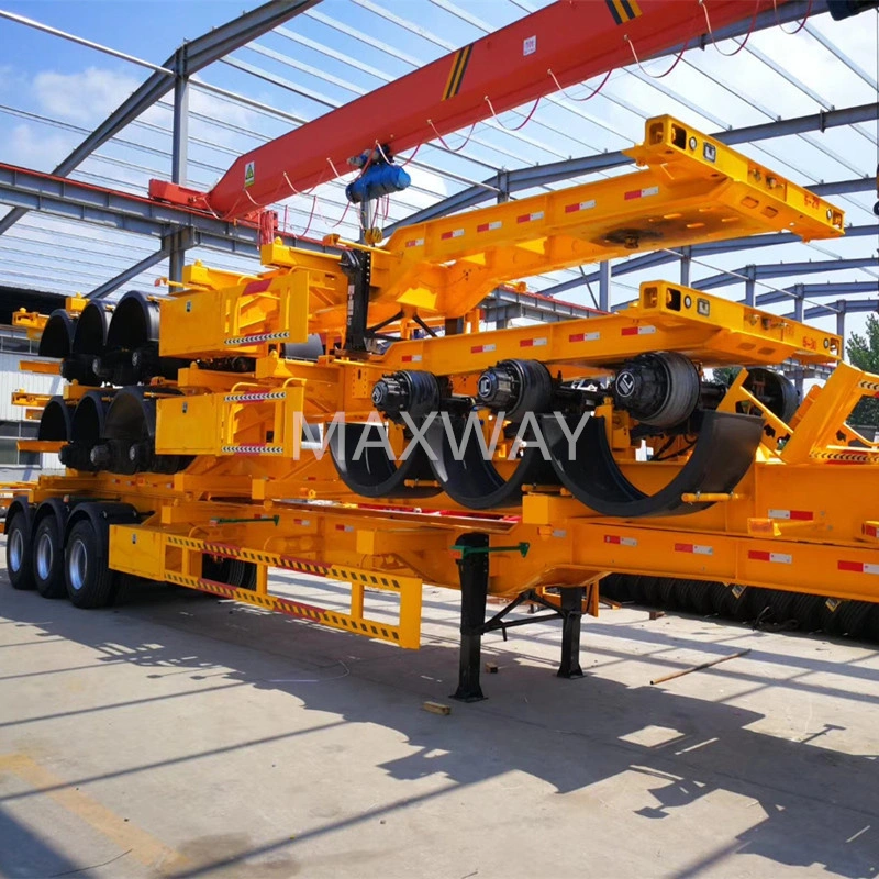 China Manufacterur High quality/High cost performance 40&prime; FT 2-3 Axle Skeleton Semi Traile for Sale