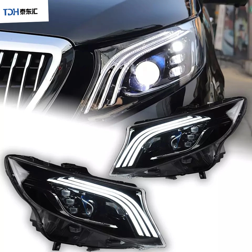 Car Lights for Vito Headlight Projector Lens W447 Dynamic Signal Head Lamp Maybach LED Headlights DRL Automotive Accessories