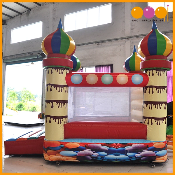 Colorful Spray Painting Mini Inflatables Castle (AQ431)