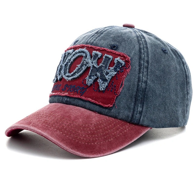 Casquette de baseball vintage en patch tissé pour hommes et femmes, ajustable, décontractée, idéale pour les activités en plein air, personnalisée, pour les sports.