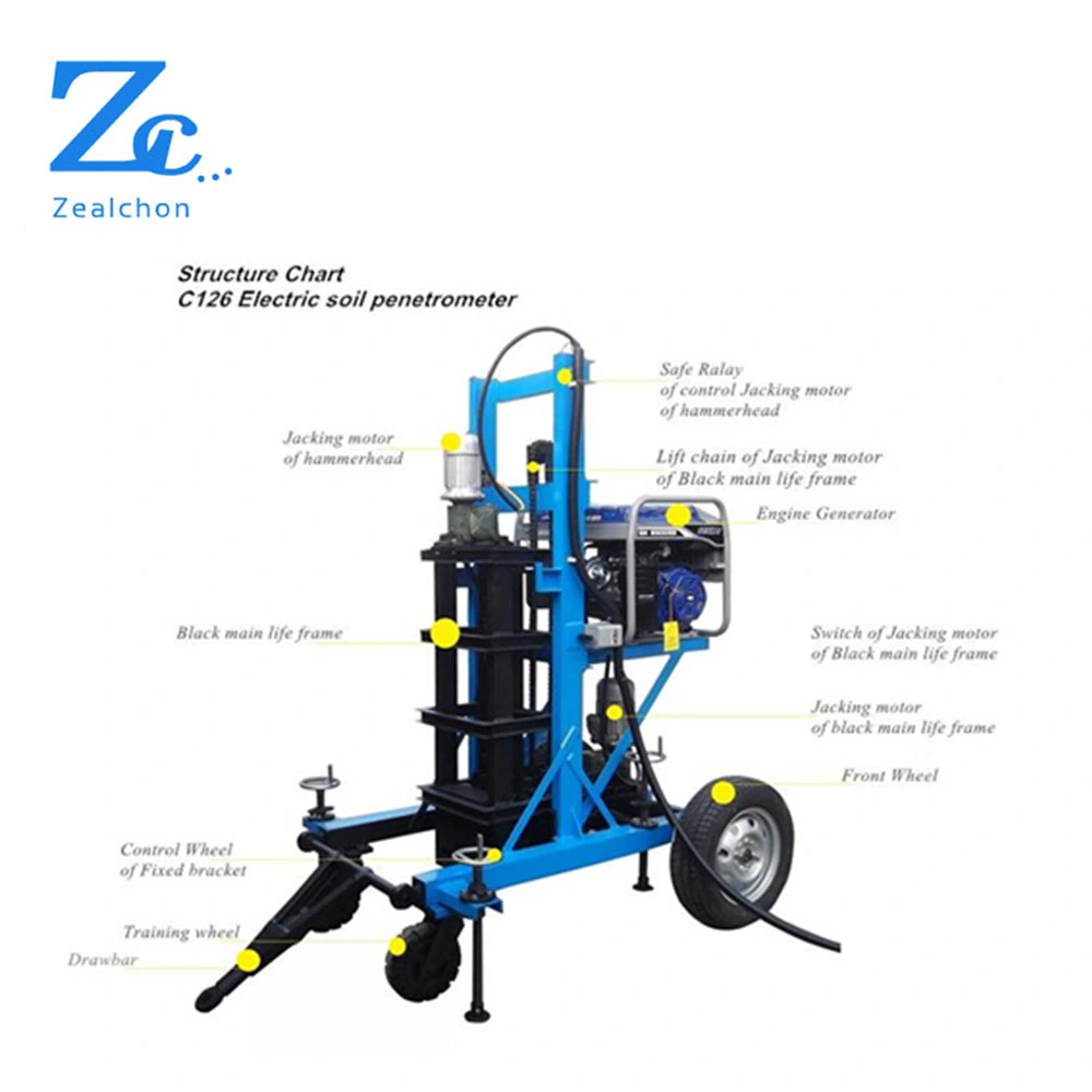 C126 Electrical Standard Penetration Test (SPT) Apparatus for Soil Field Strength Analysis