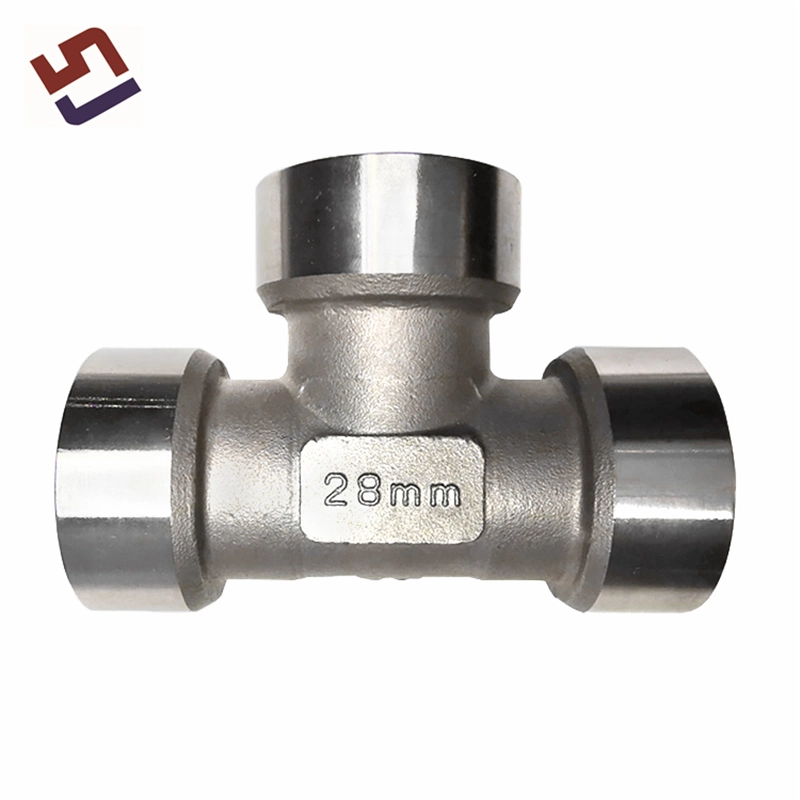 Hot Sale Lost Wax Casting Tee Stainless Steel Investment Casting Male Female Threaded Pipe Fitting