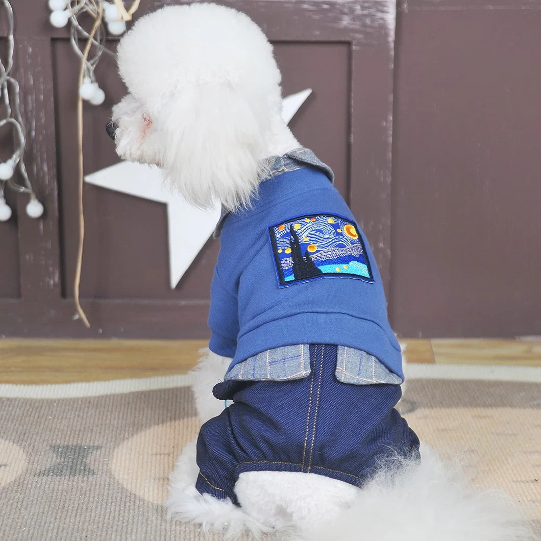 2023 Pet Dog Clothes Traje de perro British Fashion Suit Shirt