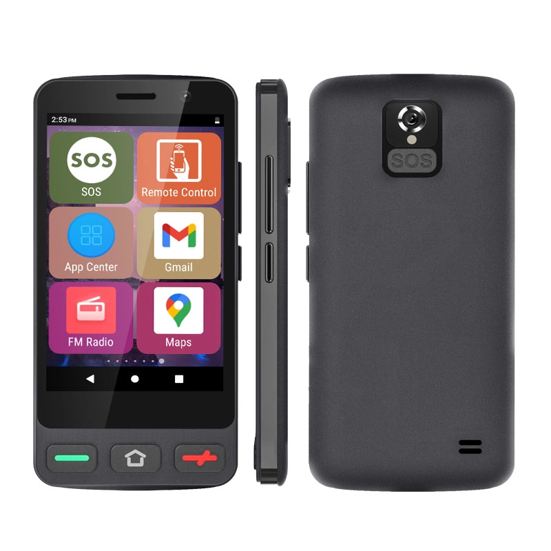 Factory Unique Quad Core Android 4G Senior Mobile Smart Phone with Sos Emergency Button