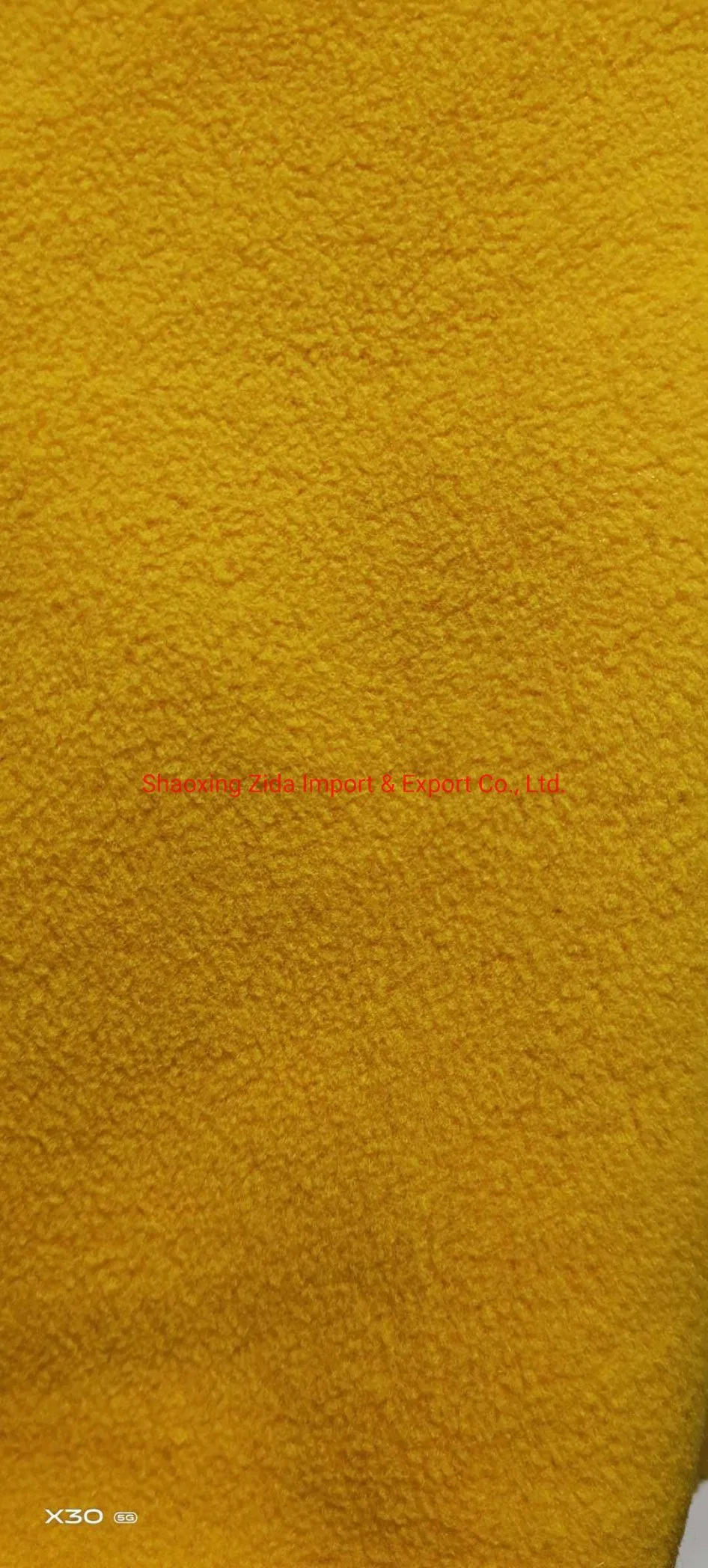 100% Polyester DTY150d/144f Polar Fleece Doppelseiter Pinsel eine Seite Anti-Pilling