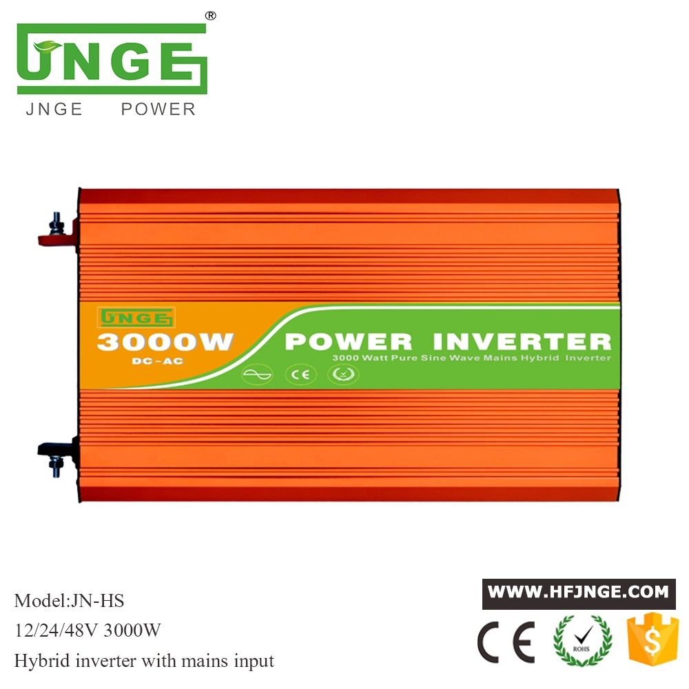 3000W 48V Hybrid Pure Sine Solar/PV Power Inverter With AC Bypass Mode(Auto or Manual Switch Between DC or AC Priority First for Off Grid System)