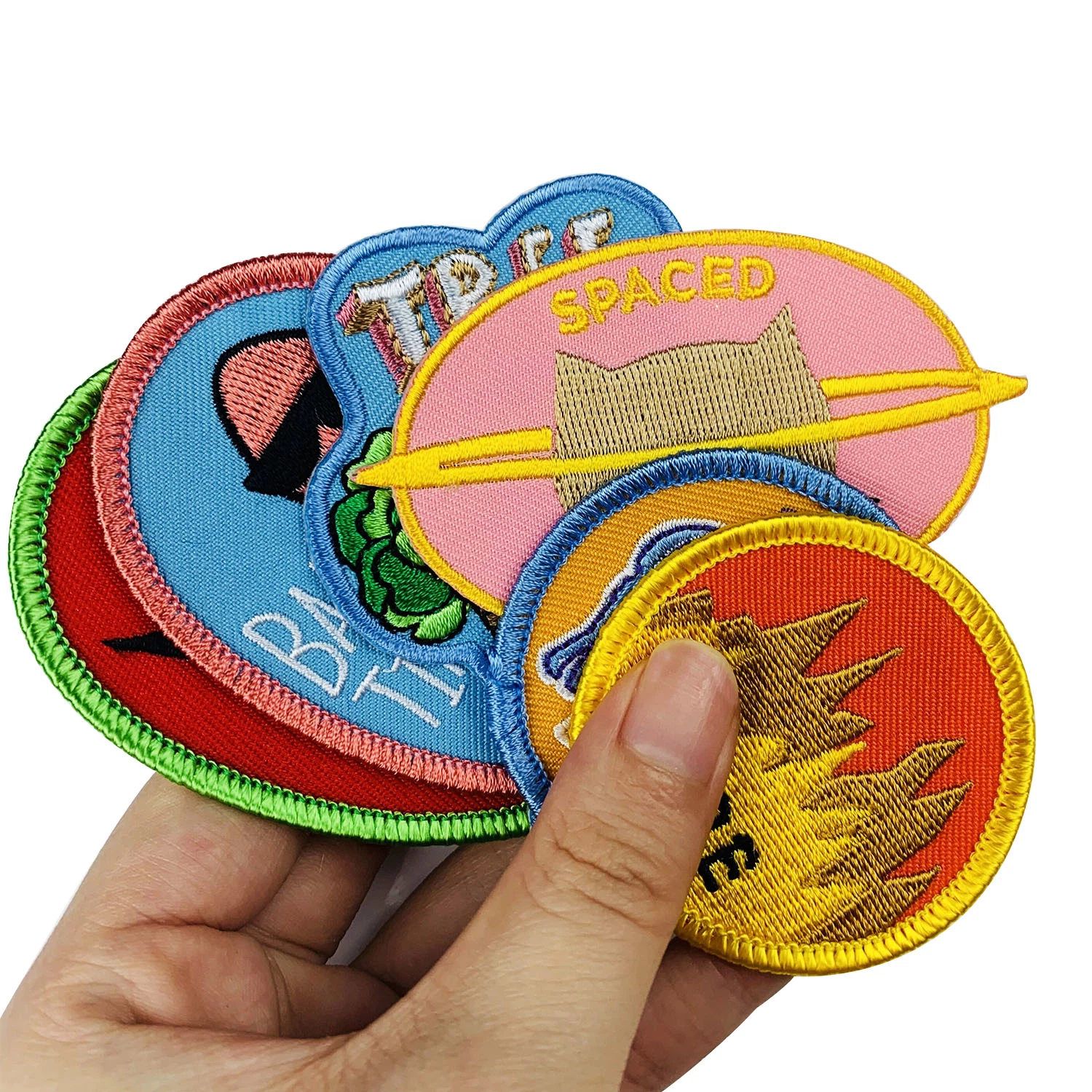 Patches Custom Fashion Clothing Decoration Embroidery Iron on 3D Patches