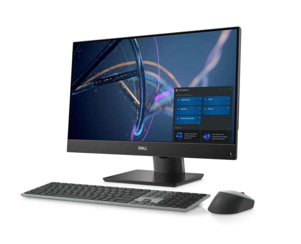 PC AIO OptiPlex 7400 I5-12500 8g SSD 256g Rx 6500m Webcam 4G Ax211 de 23.8", tudo num só ambiente de trabalho