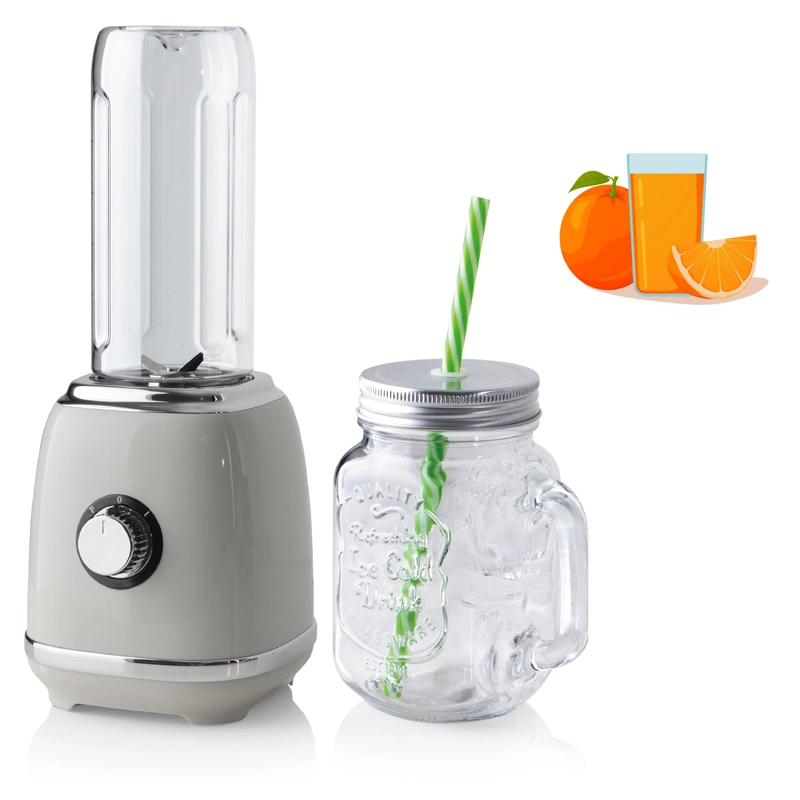 300W Travel Juicer Mixer Grinder Compact Food Processor Mill Soft Fruit BPA-Free Mini Personal Blender for Shakes Fruit Vegetables and Baby Food