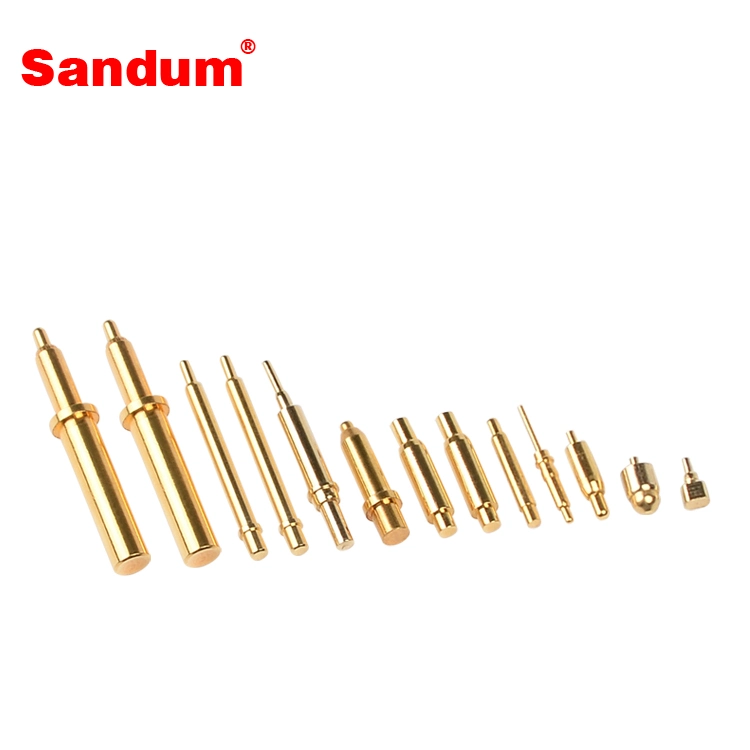 High Current Spring Loaded Contact Pin Gold Plated Pin for Electronic Device