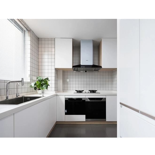 Benutzerdefinierte Küche Schrank Möbel L geformt modulare Küche Designs Mini Kochnische