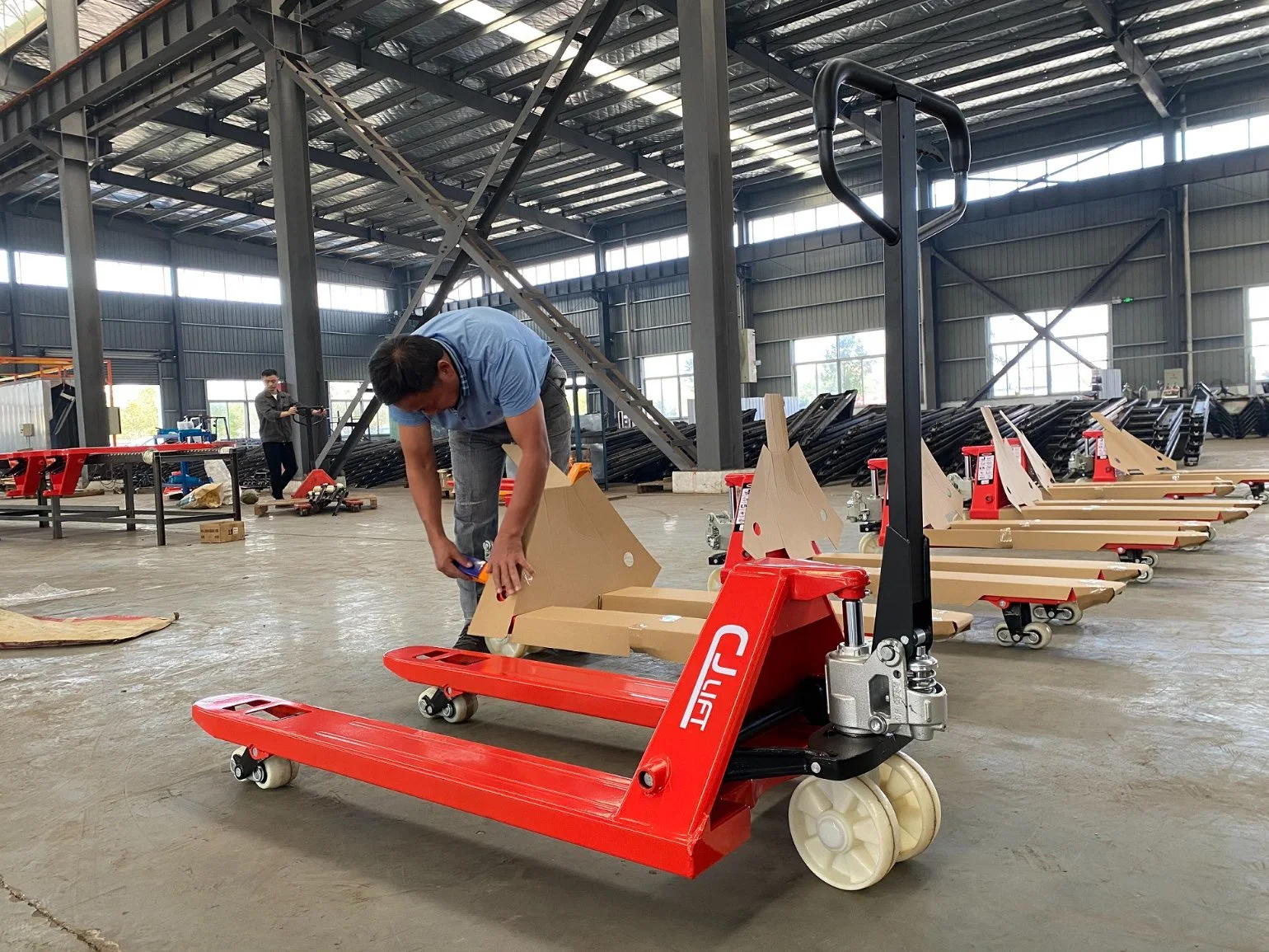 Equipo de almacén Jacklift Manual de manejo de materiales de alta capacidad de equipos de buena calidad