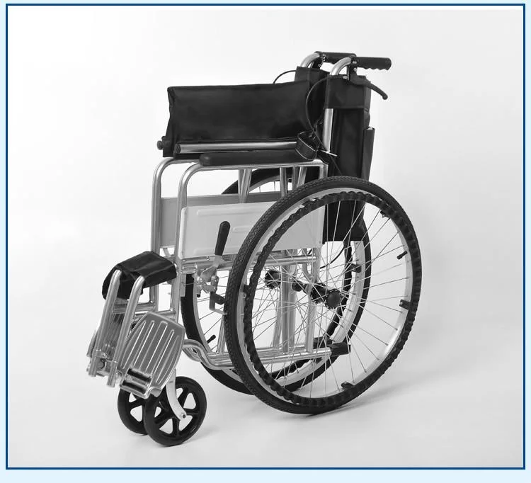 2022 de acero más vendidos de Amazon usa silla de ruedas manual Hospital Silla de ruedas plegable