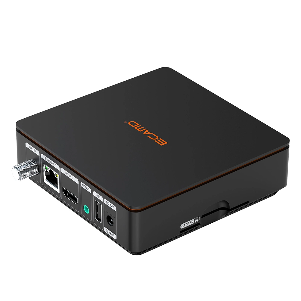 2024 Nuevo TV Box Ecamd V9 H. 265 DVB-S2 /S2X WiFi incorporado para el mercado europeo