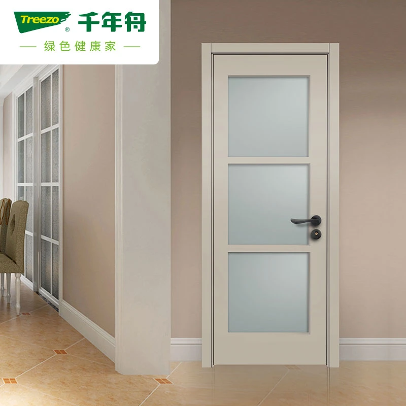 Light Grey Painted Solid Wood Door