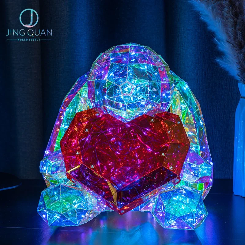 Heart Rabbit LED Gifts Festive Decoration Indoor Cute Birthday Ornaments Creative Dreamy Light 2023 Gifts Ideas Trending Product