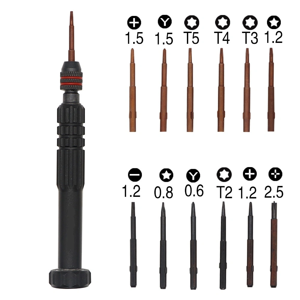 Electric Screwdriver 12 in 1 Screwdriver Set Large Capacity Power Screwdriver Multi-Accessory Precision Power Tools Multi-Tool Tool Kit Box Screwdriver