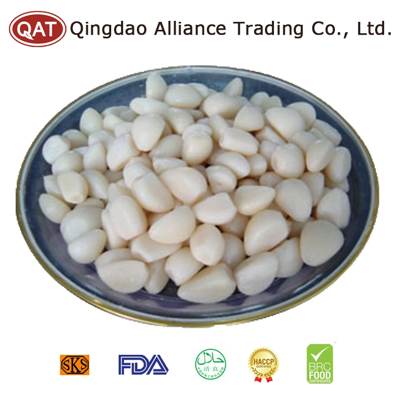 Top Quality China Frozen IQF Peeled White Garlic Cloves with Brc a Approved