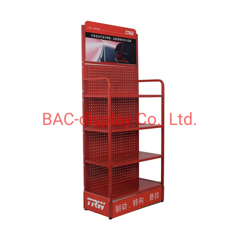 Lubricating Oil Metal Advertising Rack Stand