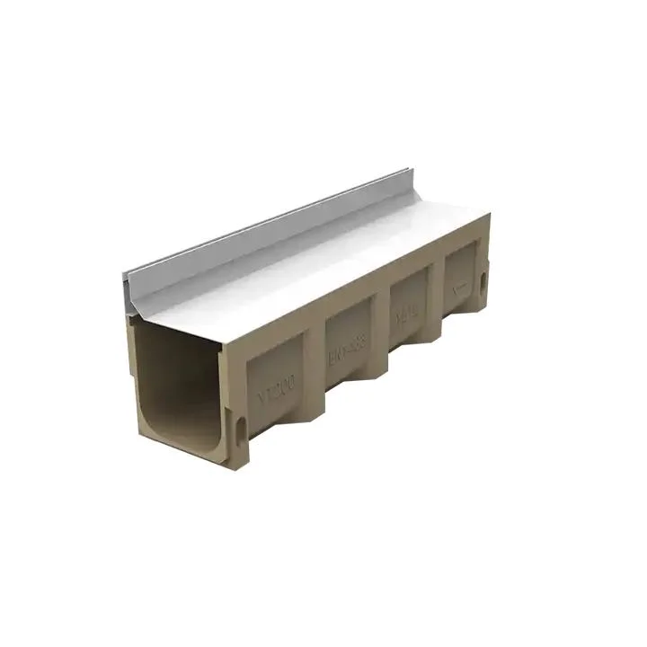 Resin Concrete Ageing Resistant Rainwater Drains Floor Gutters