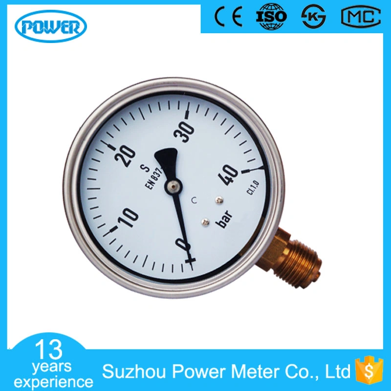 100mm Half Stainless Steel Oil Filled Pressure Gauge