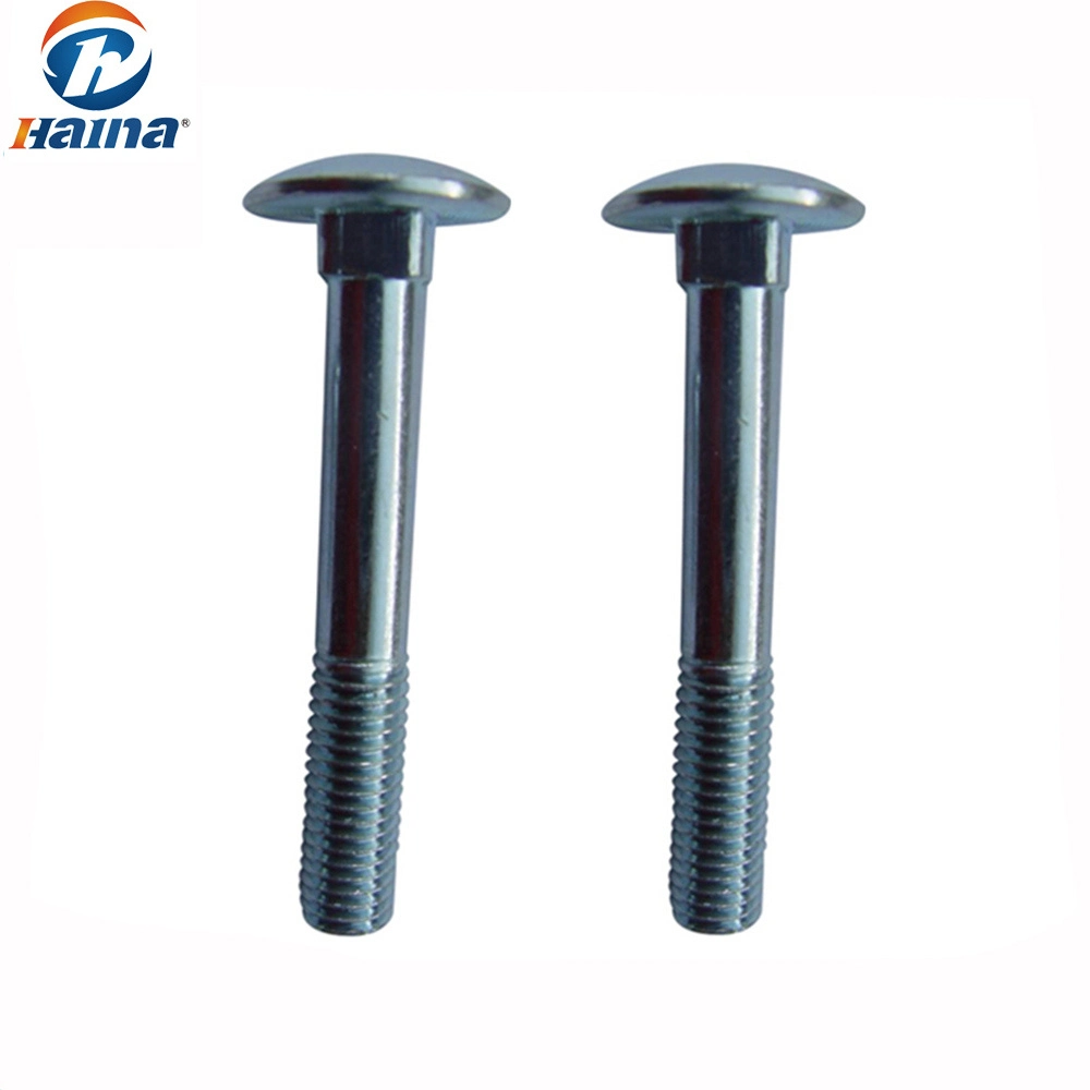 White Blue Zinc Plated Carriage Bolt with Partial Thread