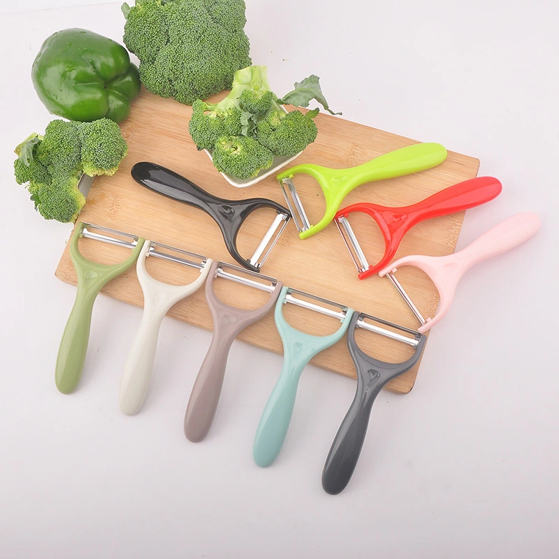 Colorful PP Plastic Handle Stainless Steel Blade Fruit Vegetable Potato Peeler