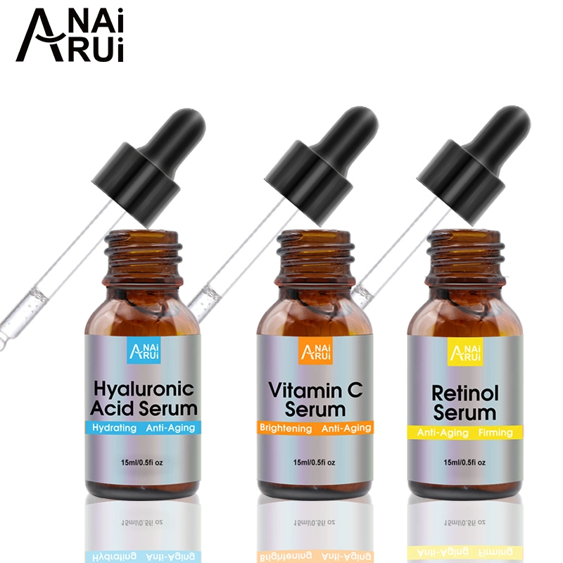 Organic iluminando la hidratación reafirmante de la piel suero antienvejecimiento Retinol Face Serum suero ácido hialurónico