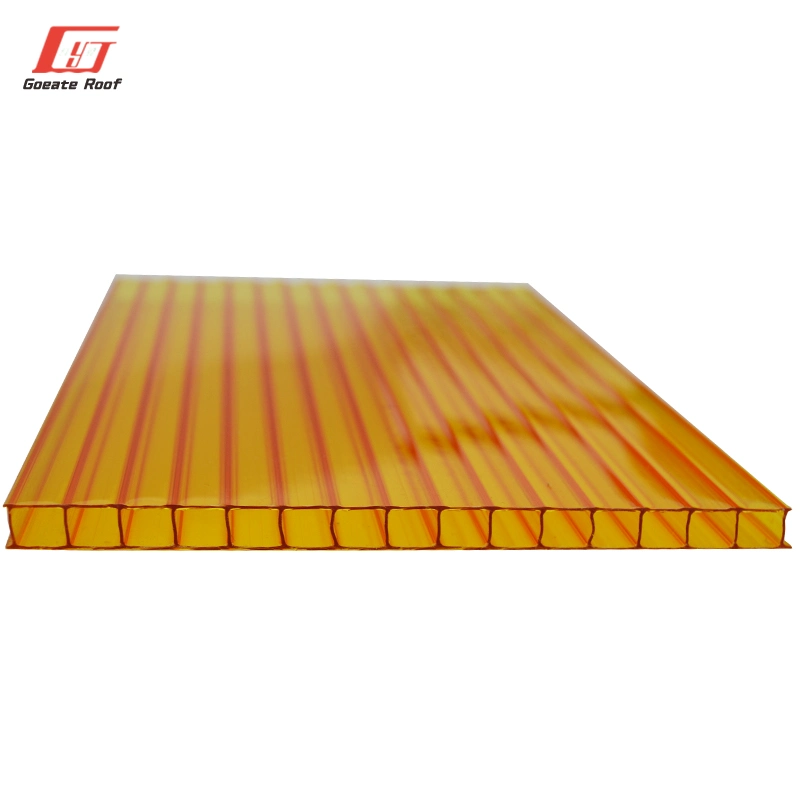 Greenhouse Roofing Panel Swimming Pool Roof Tile Twin Wall Polycarbonate Sheet