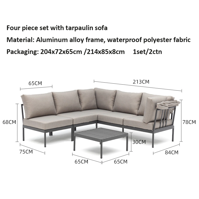 Wholesale/Supplier Modern Fashionable Outdoor Hotel Furniture Waterproof Tables Chairs Home Garden Pool Sofa Sets