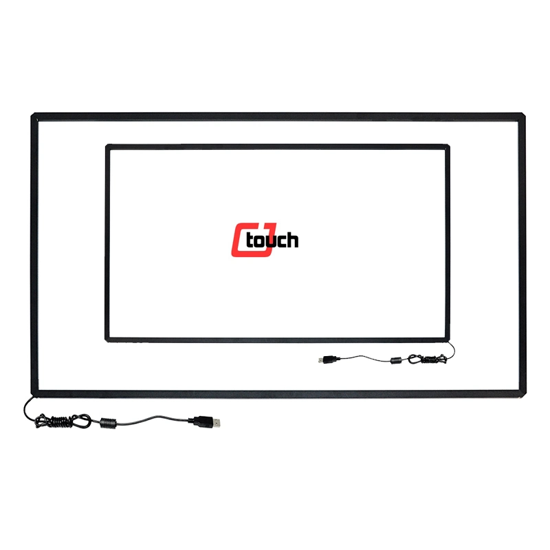 Cjtouch Whiteboard écran LCD interactif numérique 84 pouces Android 11.0 Kit d'écran tactile multipoint pour kiosque USB éducation Smart TV Touch Cadre