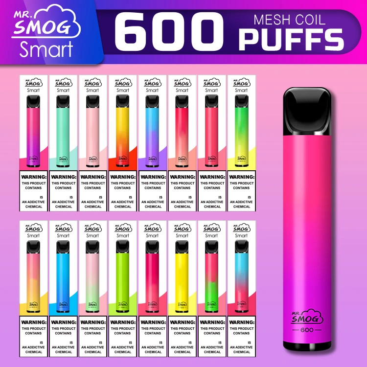 Mr. Smog Wholesale/Supplier Shopping Distributor Cigarettes 600 800 Puffs Bar E Puff Disposable/Chargeable Vape Pen Style E Mini Electronic Cigarette