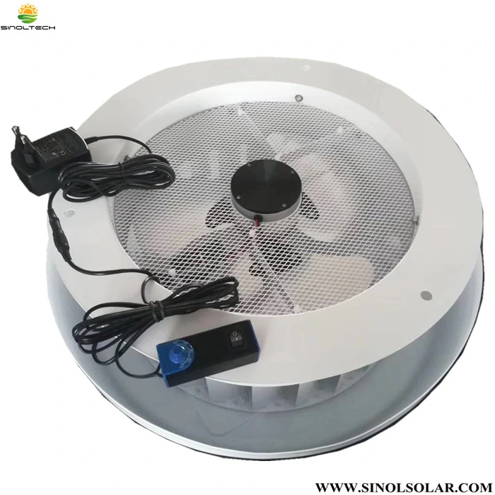 18W PV 14 Inch White Color Solar Attic Fan for Water Tank Cooling (SN2013010A)