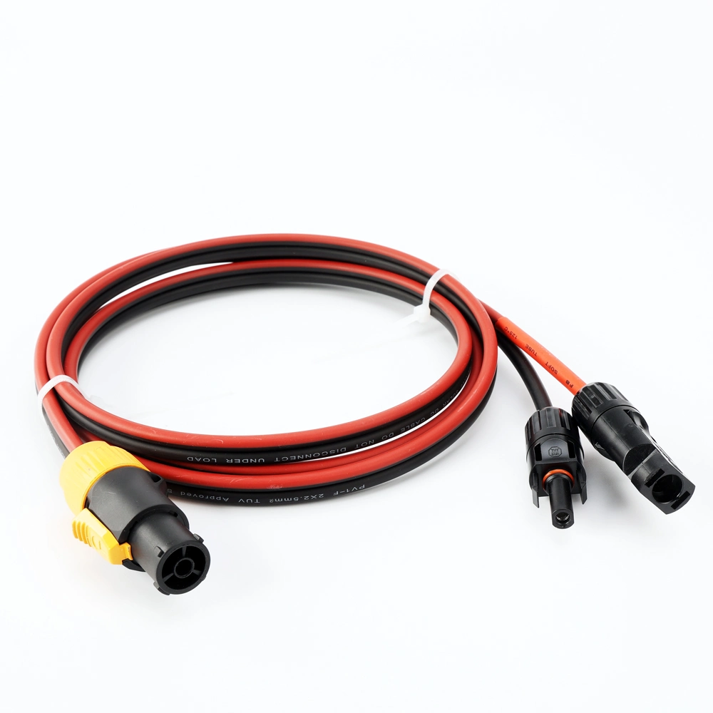 Mc-4 to Powercon Connector Dual Parallel Optical Cable