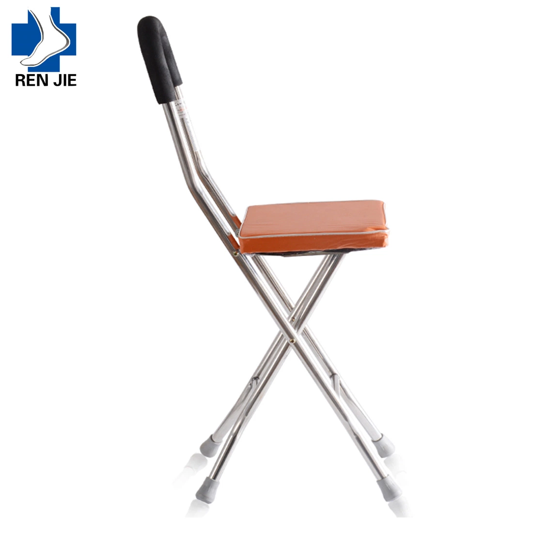 Portable Foldable Elderly Walking Stick with Seat or Chair Crutch Stool for Outdoor