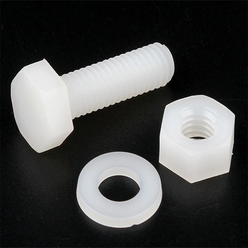 Plastic Hex Head Screw PA66 Nylon Screw Bolt Washer and Nut