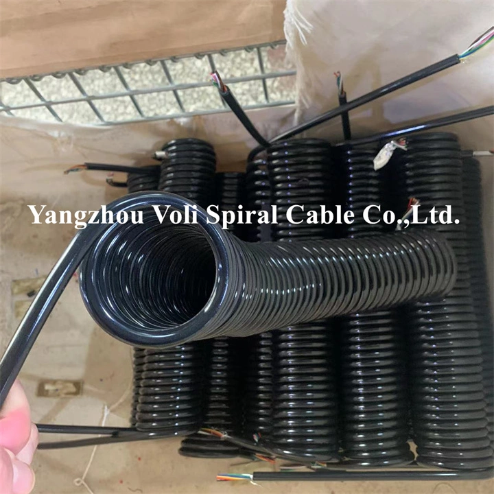 Spiral Cable Manufacturer Spring Wire Factory Customization Coiled Cable Wire