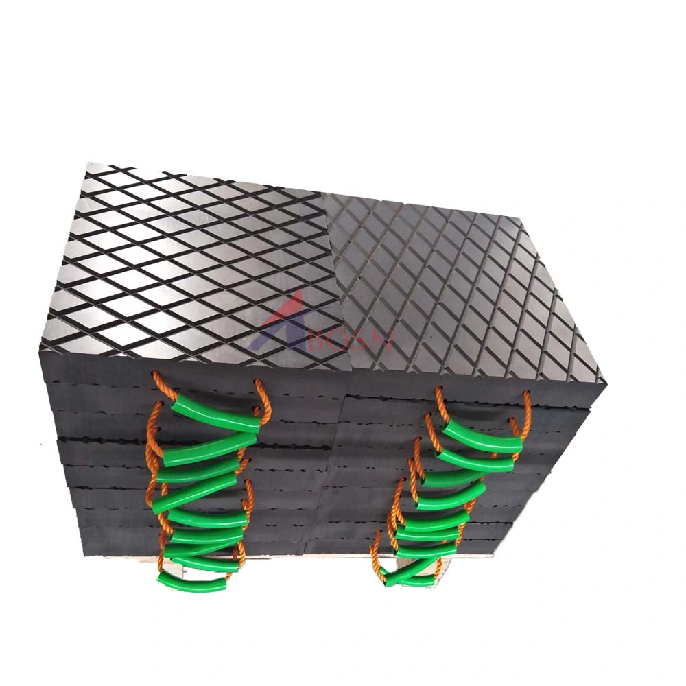 Good Outrigger Lifting Jack Pad UHMWPE Stack Cribbing Blocks Polyethylene Outrigger Plate