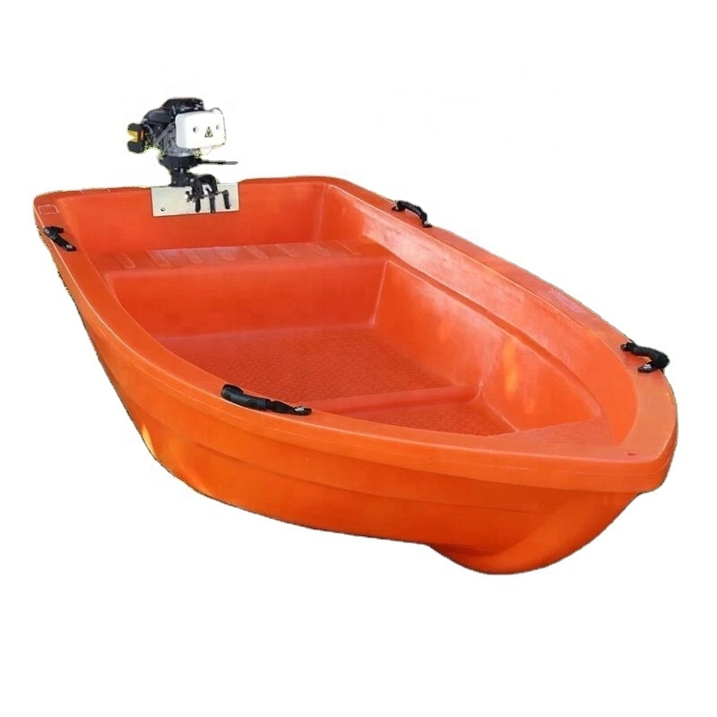 Marine Leisure Fishing Boat PE Plastic Cruising Boat with Outboard Engine